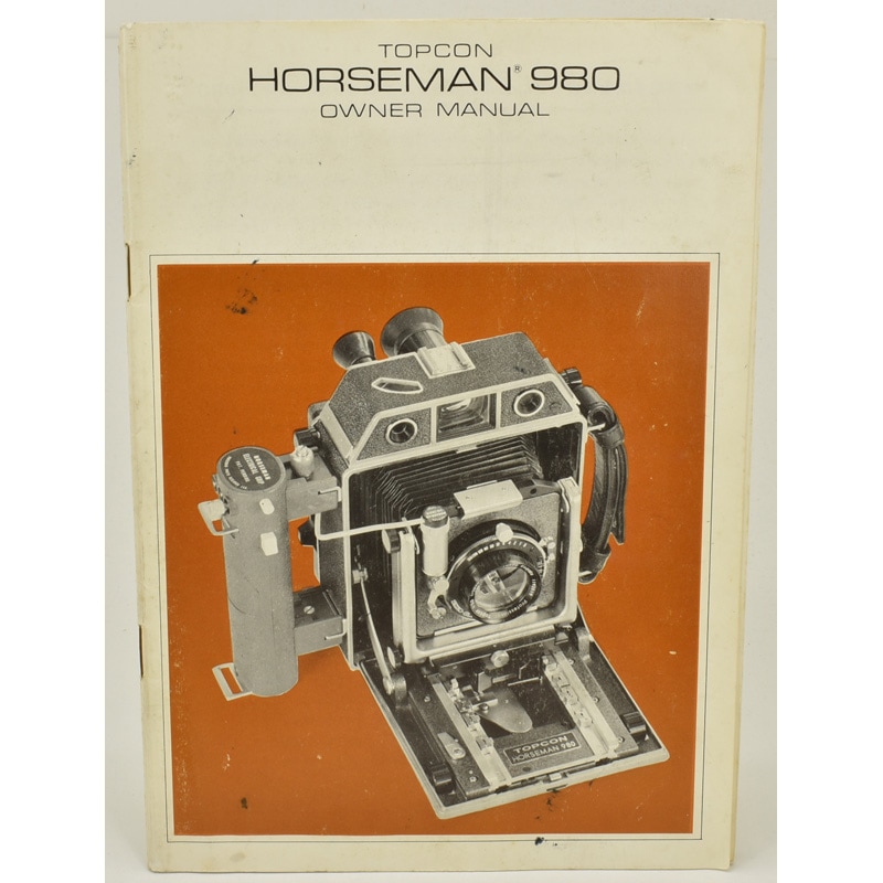 TOPCON HORSEMAN 980 OWNER MANUAL �ȥץ���ۡ����ޥ�980 ���ܸ�������