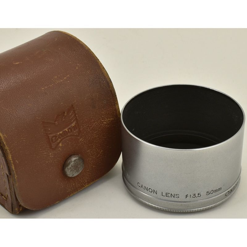 CANON-L 50mmF1.8オールクロームタイプ純正メタルフード付き CANON-L 50mmF1.8オールクロームタイプ純正メタルフード付き