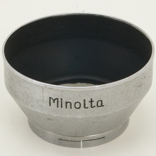 最終価格　ミノルタ　MC24mmF2.8用　メタルレンズフード　（中古品） 最終価格 ミノルタ MC24mmF2.8用 メタルレンズフード （中古品）