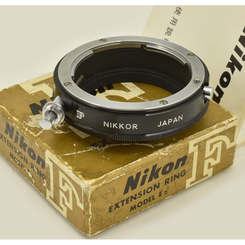 Nikon EXTENSION RING MODEL E2 �˥��� �ʤ���ߵ�ǽ�դ� �ܼ̥�� E2 (NIKKOR�á���ʸ���֣ơ׹��) �������դ�