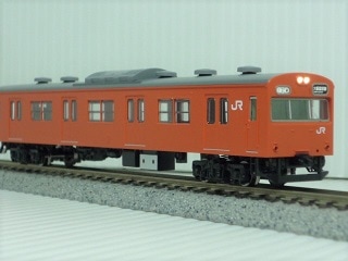 103系（JR西日本仕様・黒サッシ・オレンジ） 8両フル編成