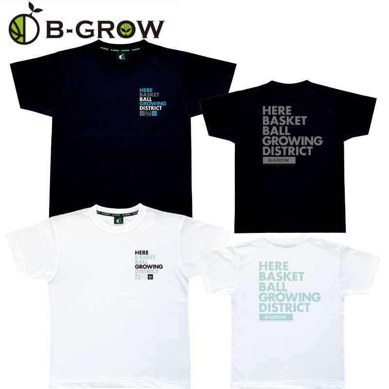 B-GROW Tシャツ ブラック ホワイト SS～4Lサイズ (BT-1307 BT
