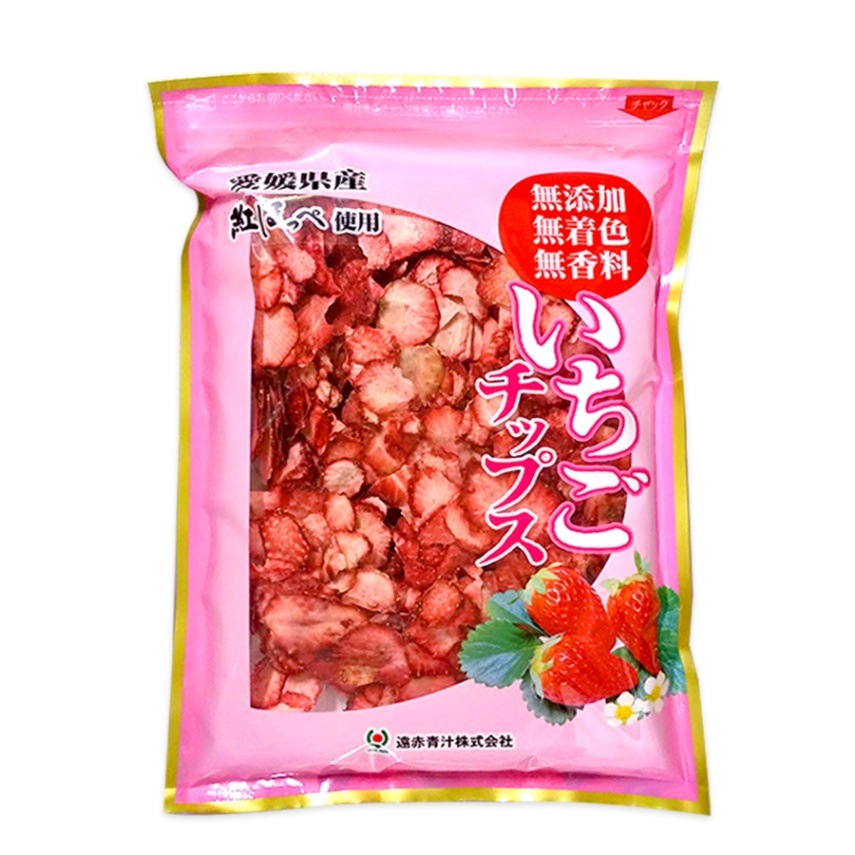 愛媛県産100%】いちごチップス(紅ほっぺ使用)100g入り | こだわり商品