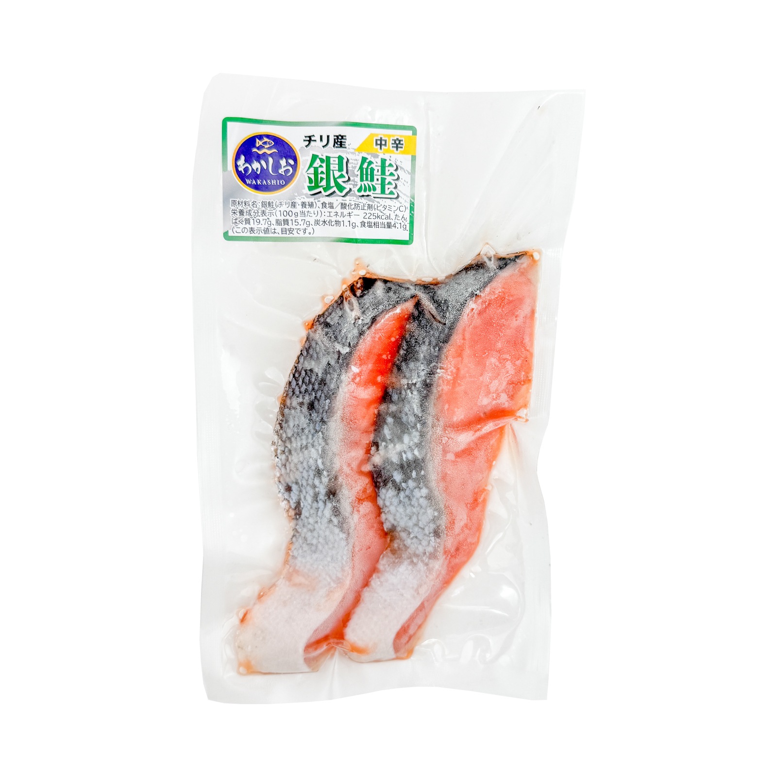 チリ産（養殖・解凍）　銀鮭切身<中辛口>　２切