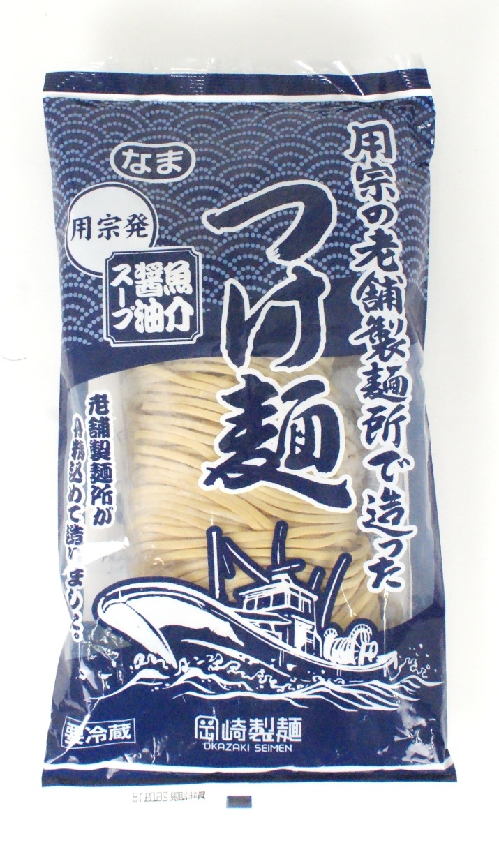岡崎製麺　つけ麺　魚介醤油スープ　１６０ｇ×３