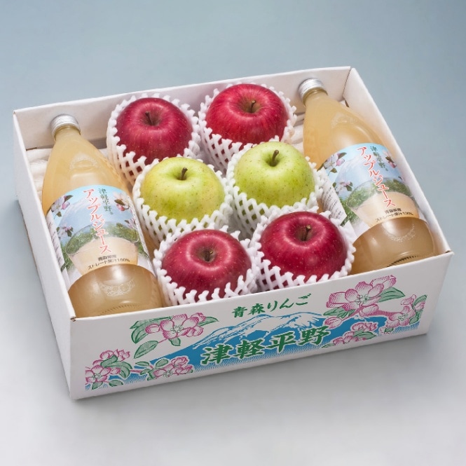 津軽平野ジュースとりんご詰合せ | すべての商品 | 青森りんごの会
