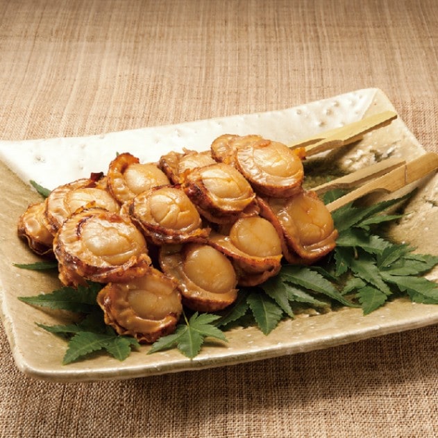 陸奥湾産 味付き串刺しほたて