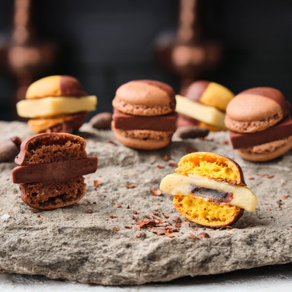 MAMEIL NAMA CHOCOLATE MACARON（生チョコレートマカロン）?Choco＆Creme brulee?計6個