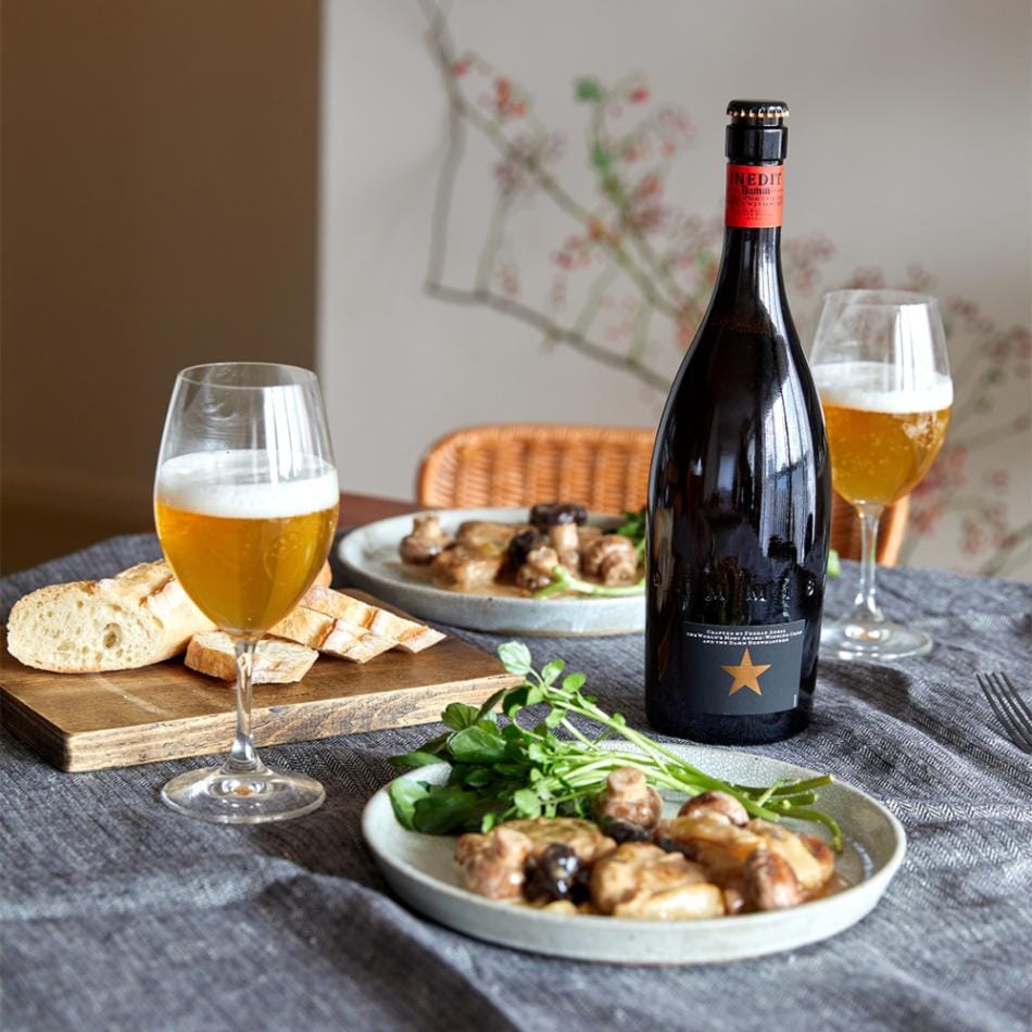 バルセロナNo1ブルワリーDAM社の「イネディット」プレミアムビール 2本