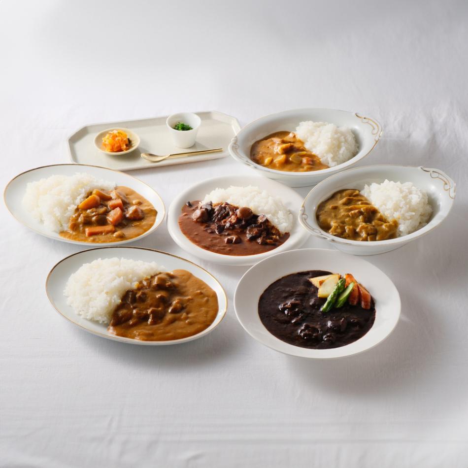 明治36年創業 「日比谷松本楼」 ハイカラカレー＆ビーフシチュー6種食べ比べ