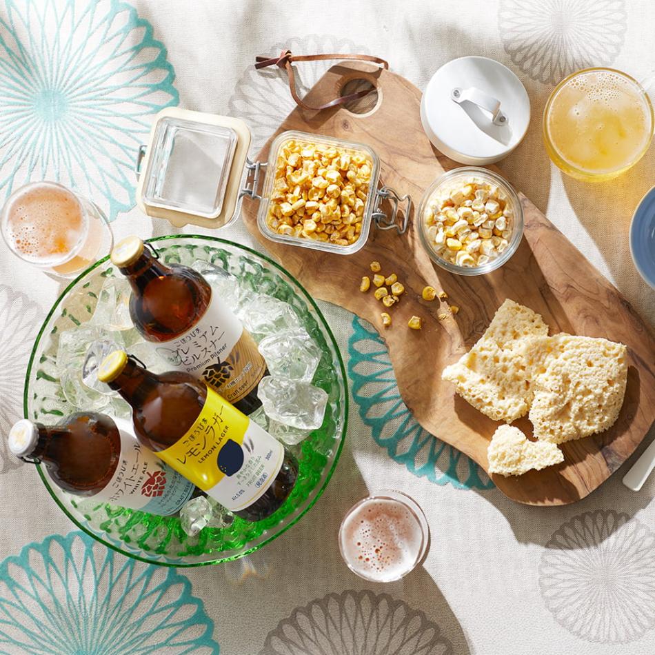 北海道・小樽発クラフトビール　北海道麦酒 ごほうびあ 3種＆おつまみセット