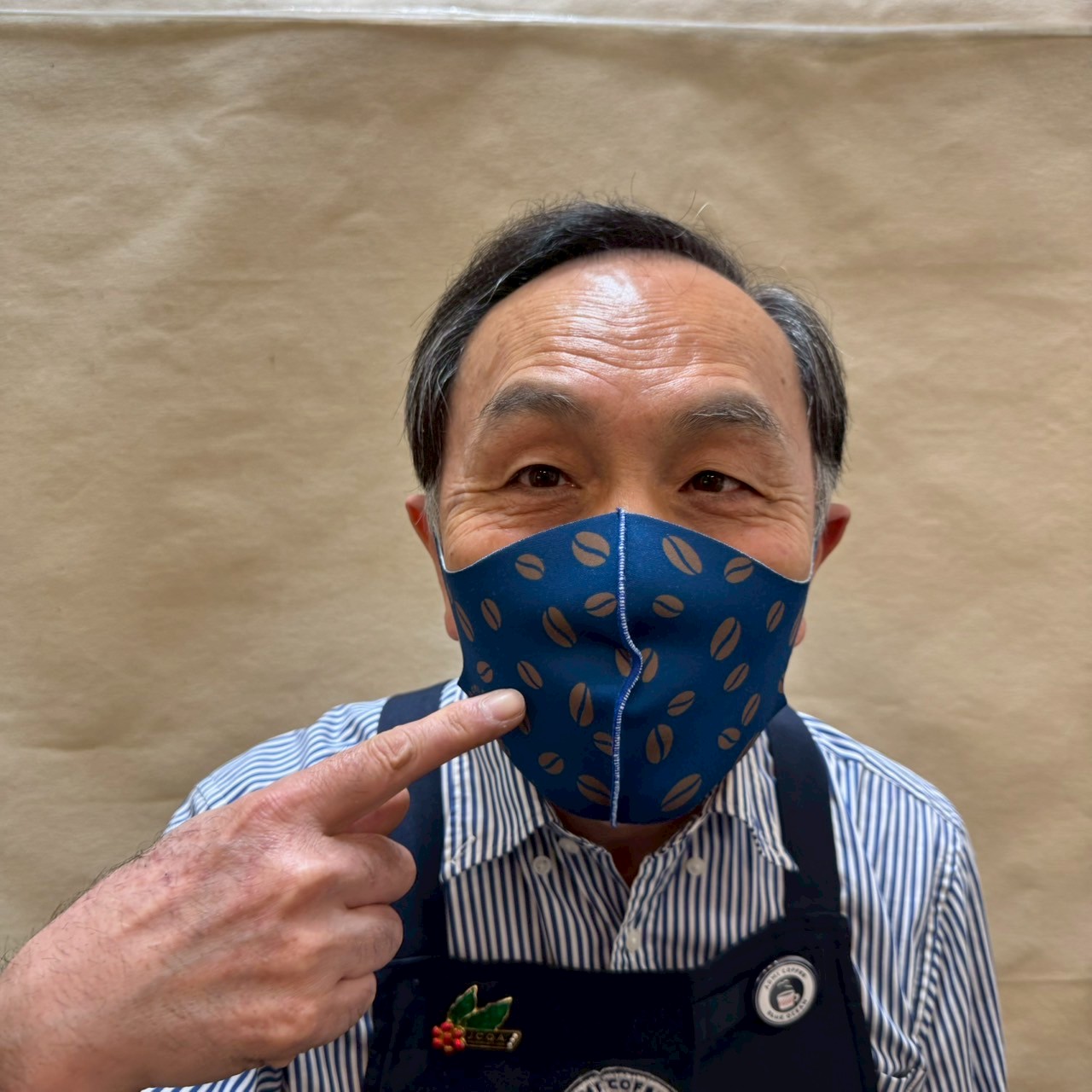 青海珈琲オリジナル マスク