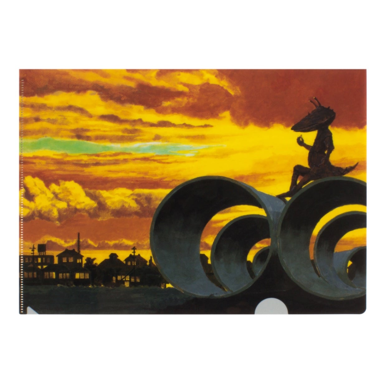 成田亨 クリアファイル カネゴン（夕日と土管） | アーティスト別,成田