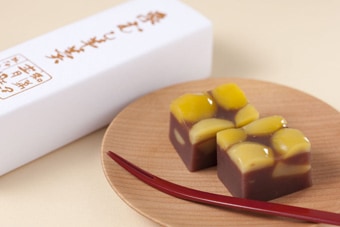 化粧箱 栗蒸し羊羹1・小倉栗蒸し羊羹1・小倉羊羹1・本練羊羹1