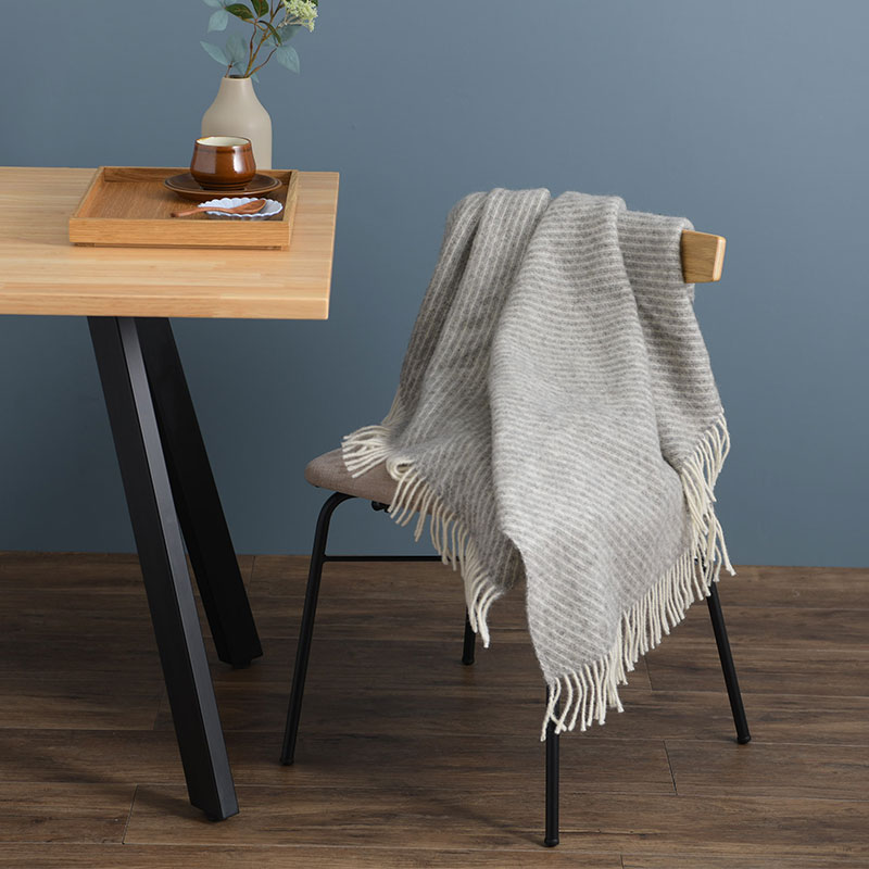 Silkeborg Uldspinderi ハーフケット ボーンホルム ノルディックグレー