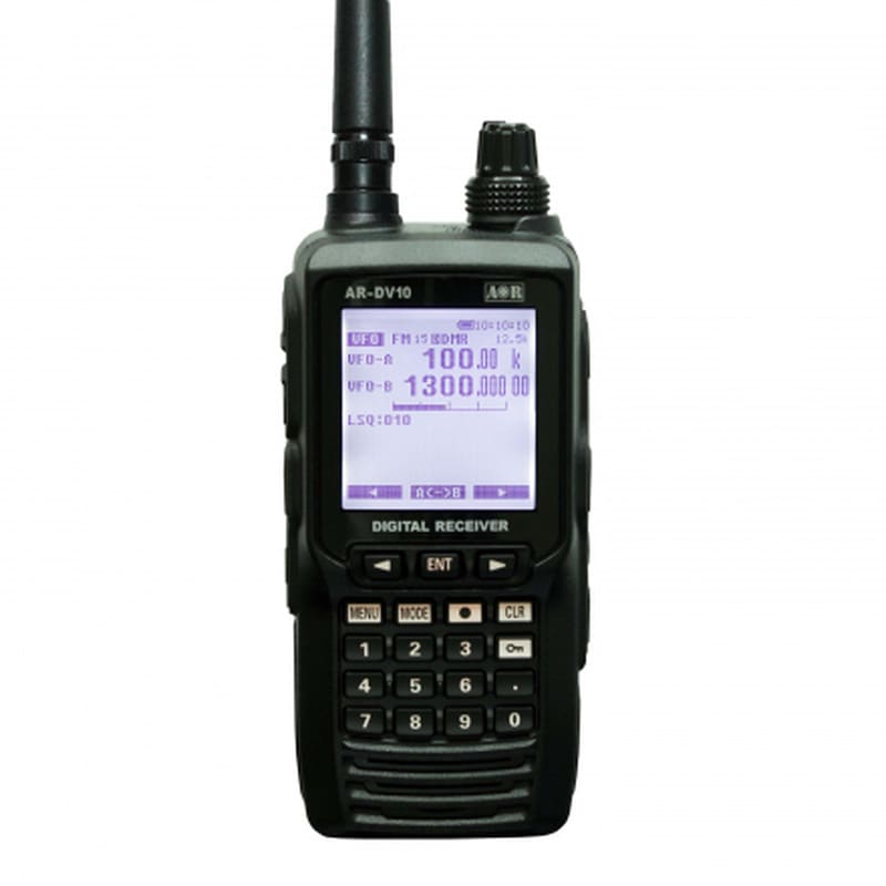 広帯域受信　高感度ハンディアンテナ　AZ-IH 受信機台　JEC社製 絶版品 AOR AR-DV10 デジタル対応ハンディ広帯域受信機 国内正規品・送料弊社