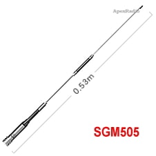 SGM505 DIAMOND 144/430MHz モービルアンテナ 53cm ApexRadio DIRECT