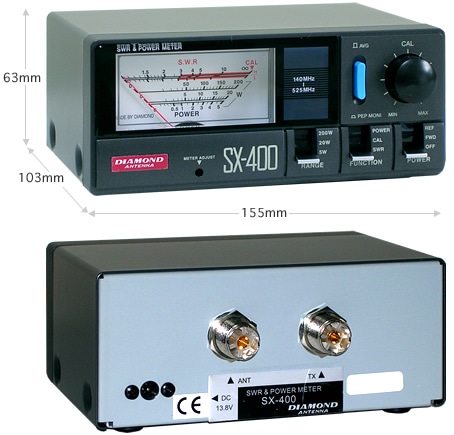 SX-400 : Komunica 140-525 MHz 400W power meter and telemeter