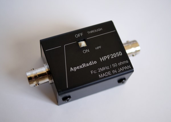 ���������ò������¤��ApexRadio HPF2050  û�ȼ����ѥϥ��ѥ��ե��륿  HF BCL