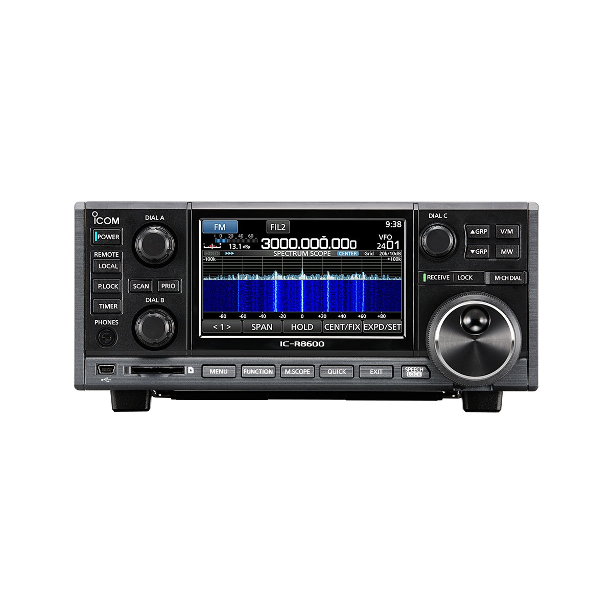 �������� IC-R8600 ���Ӱ������ 10kHz��3GHz �ǥ������б� ���ߥ�˥��������쥷���С� ������¤��