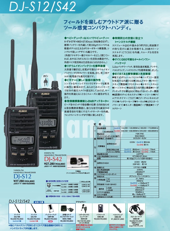 DJ-S42���ϥ�ǥ��ȥ�󥷡��С���430MHz ���륤�󥳡�(ALINCO DJS42) ���ޥ��奢̵���� (����Ŭ)