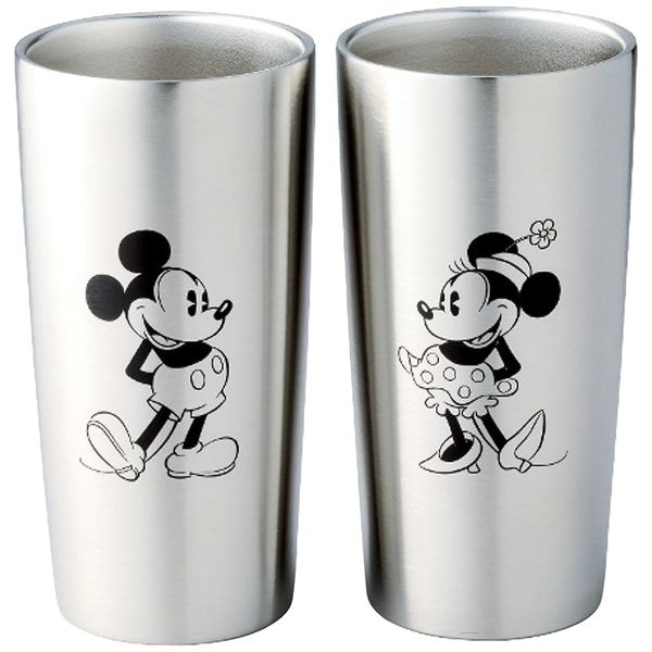 ディズニー ステンレス真空タンブラーセット440ml(ミッキー＆ミニー)