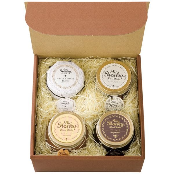MYHONEY ナッツの蜂蜜漬け＆マヌカハニーブレンド＆ハニーショコラ＆ピーナッツハニーセット