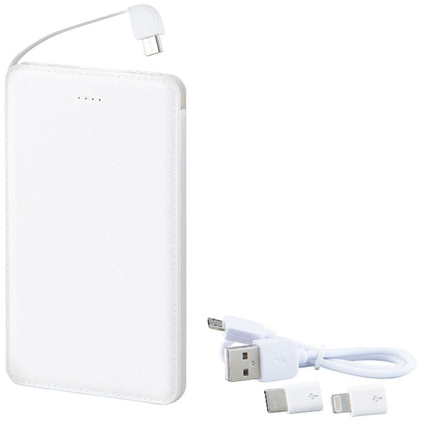 モバイルバッテリー(iPhone用アダプター内蔵)