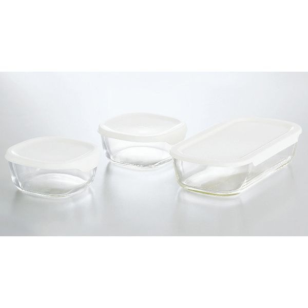 ハリオ 耐熱ガラス製保存容器Sサイズ3点セット