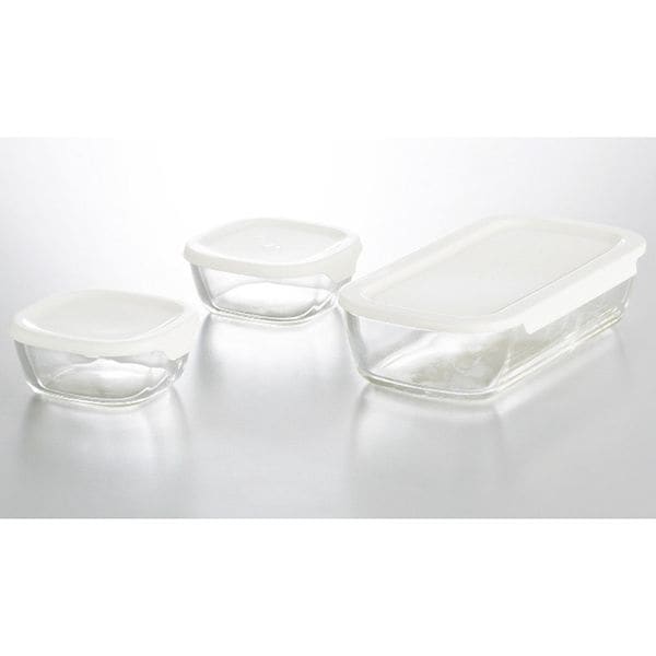 ハリオ 耐熱ガラス製保存容器Mサイズ3点セット