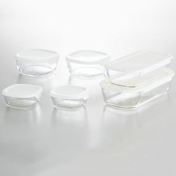 ハリオ 耐熱ガラス製保存容器6点セット