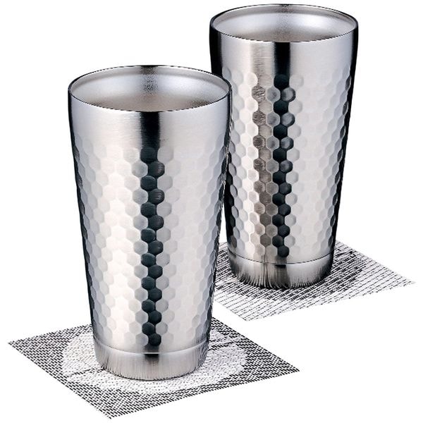 ツチメ 2層タンブラーペア350ml(コースター付)