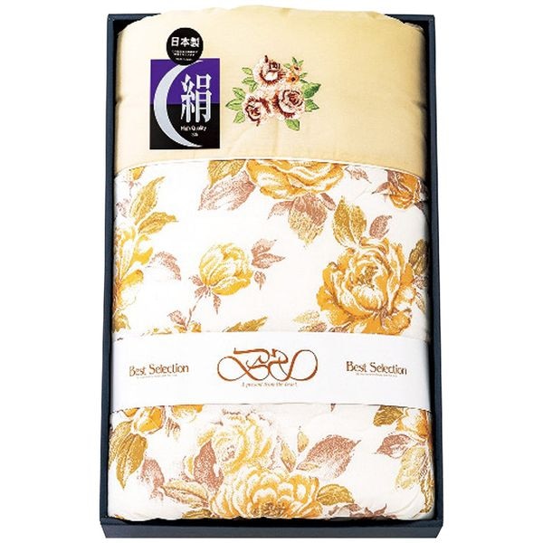 ベストセレクション シルク混大判肌布団 ベージュ