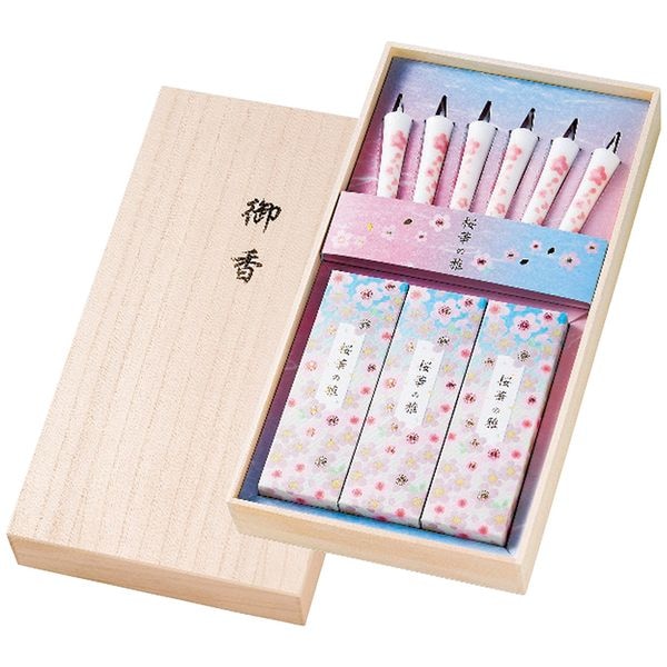 カメヤマ 桜華の雅 線香・ローソクセット