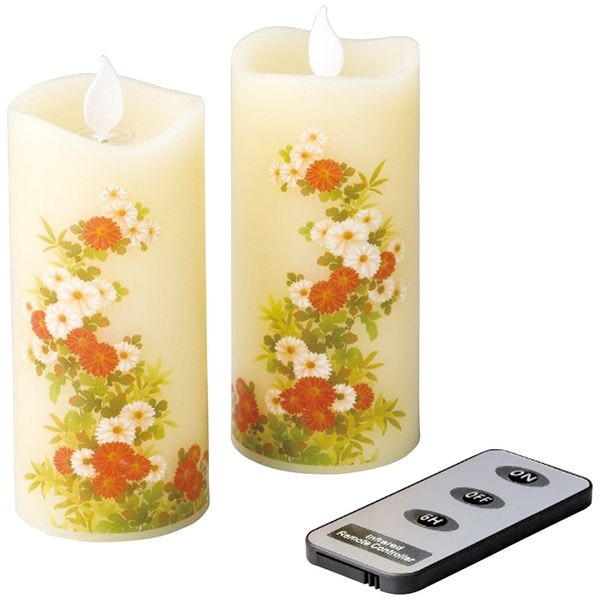 カメヤマ いろはあかり(S)2個セット(菊花)