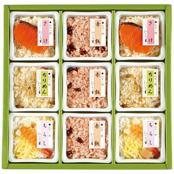 【送料込み】京・料亭　わらびの里 料亭一膳 炊き込みご飯詰合せ 里-30D