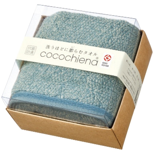 ココチエナ フェイスタオル ブルー