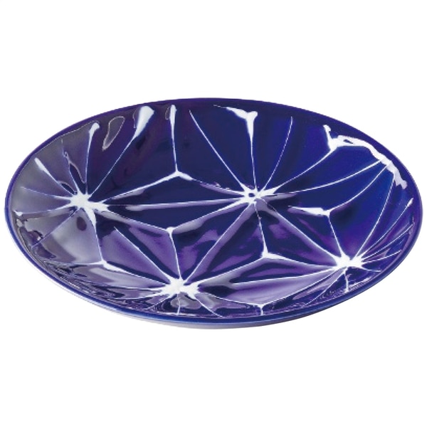 波佐見焼 琉璃 小皿 麻の葉