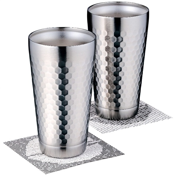 ツチメ 2層タンブラーペア350ml(コースター付)