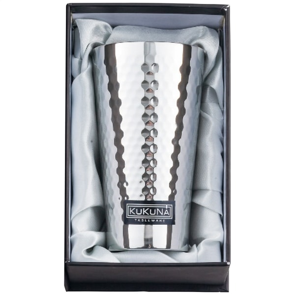 ククナ ステンレスタンブラー350ml(ミラー､槌目仕上げ)