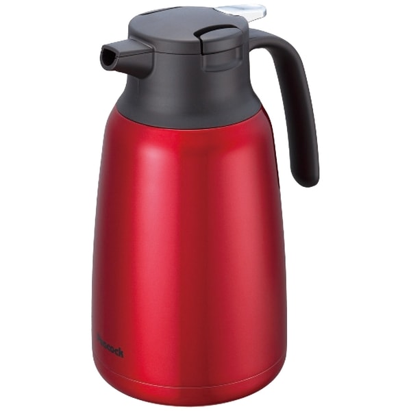 ピーコック ステンレス卓上ポット1.5l レッド