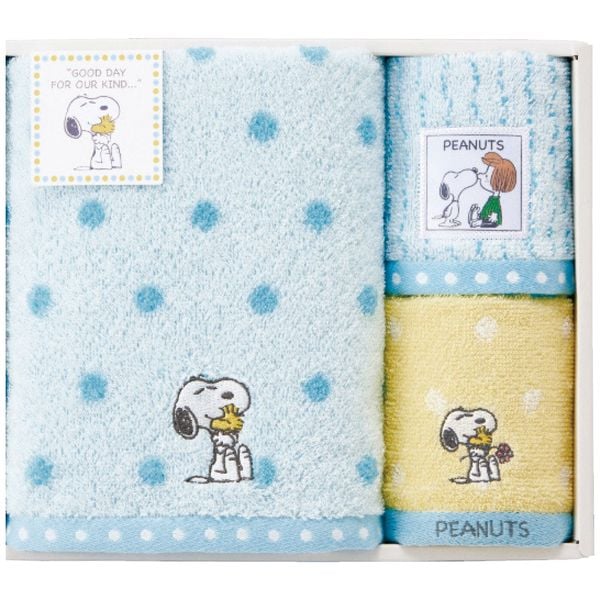 スヌーピー バス・ウォッシュタオルセット