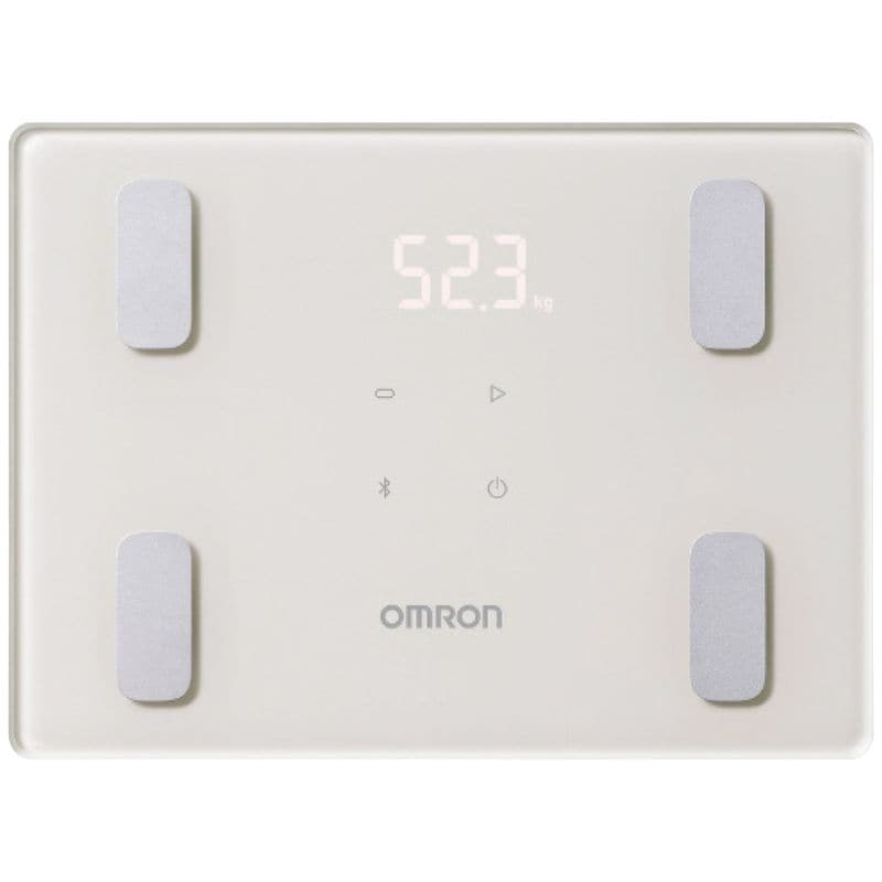 オムロン 体重体組成計 カラダスキャン モカベージュ
