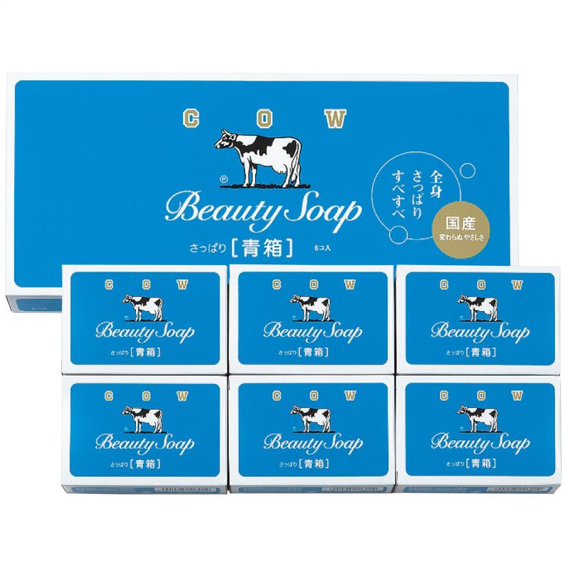 牛乳石鹸 青箱6個入