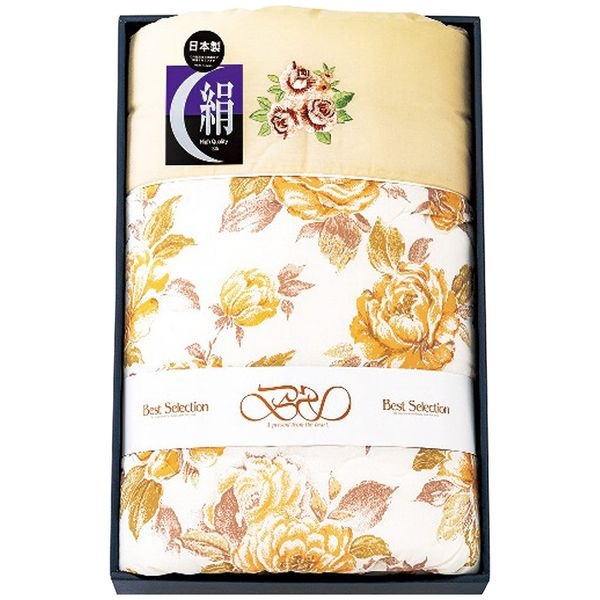 ベストセレクション シルク混大判肌布団 ベージュ