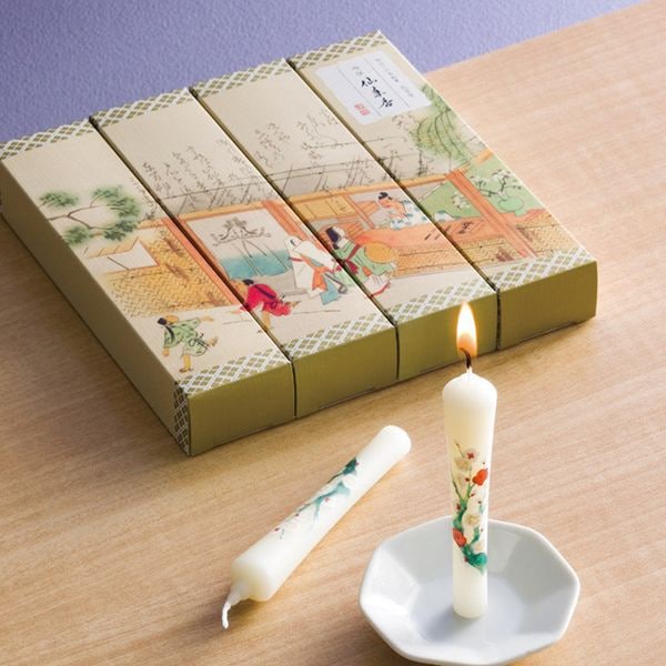 カメヤマ 吟撰仙年香・絵ろうそくセット | アピデ ギフトオンライン