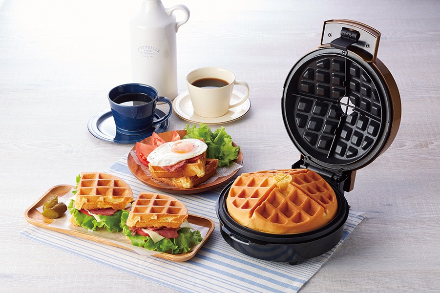 【アウトレット品】ホールワッフルメーカー　マイビストロ　AWM-297OLT （2018年製）