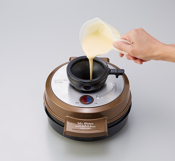 【アウトレット品】ホールワッフルメーカー　マイビストロ　AWM-297OLT （2018年製）