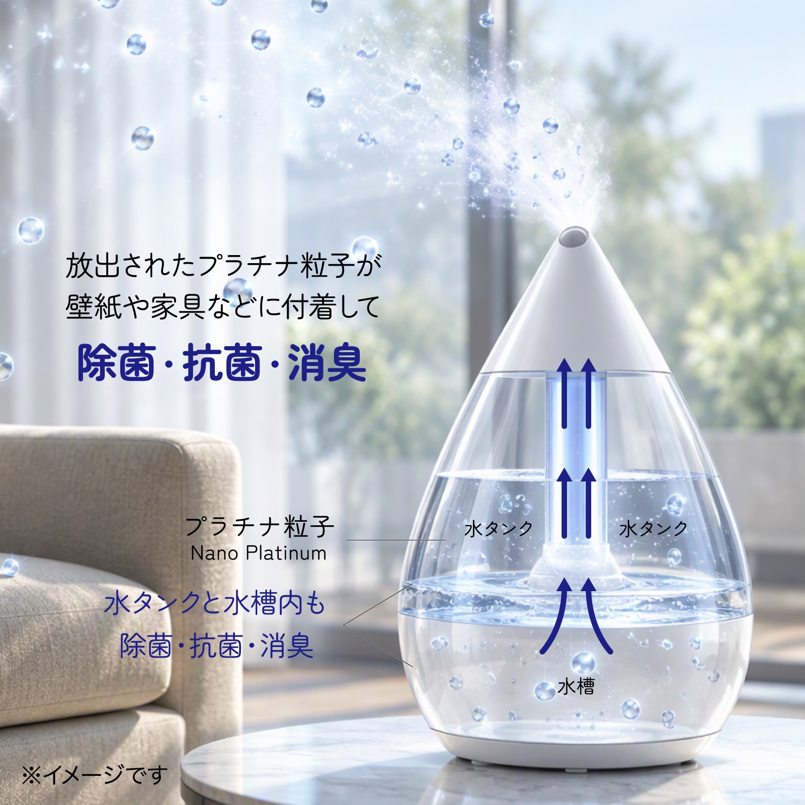 除菌習慣ナノプラチナウォーター APW-1000 | 加湿器,SHIZUKUアクセサリ