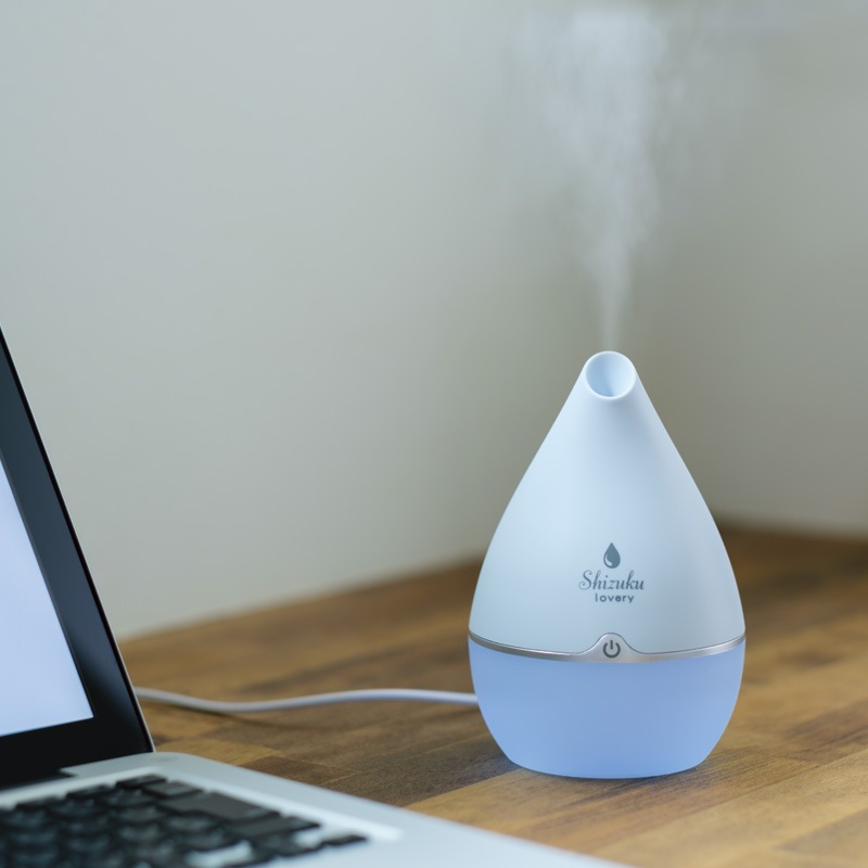 加湿器 超音波式 上下180角度調整 USB充電式 大容量 加湿器